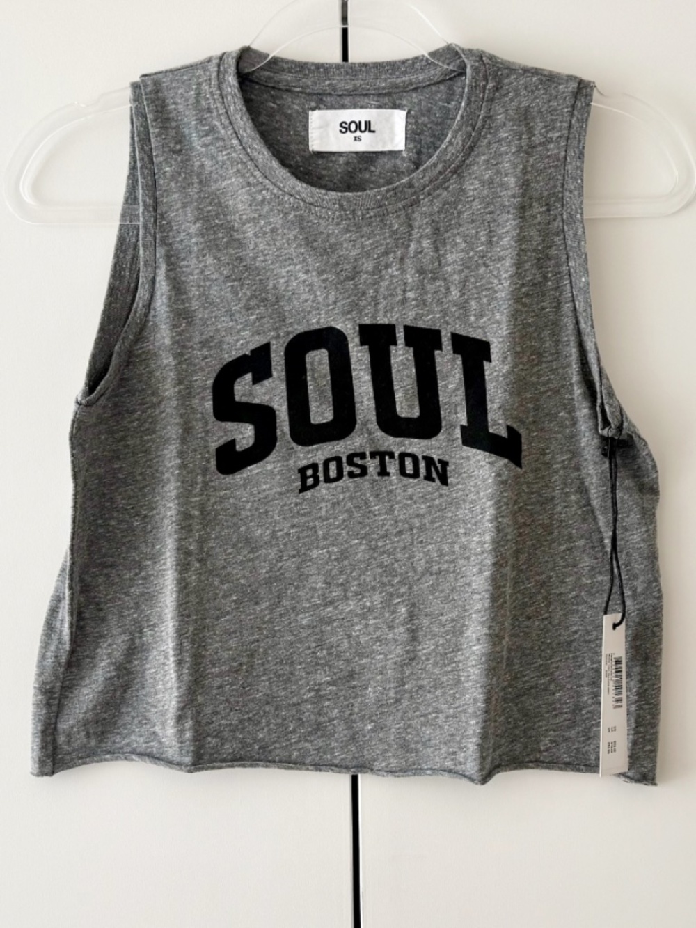 NWT Soulcycle Tank in Heather Grey "SOUL BOSTON" - Size XS